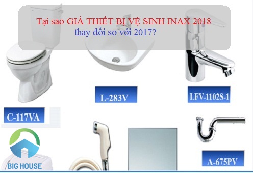 Tại sao lại có sự thay đổi về giá thiết bị vệ sinh Inax 2018 so với 2017?